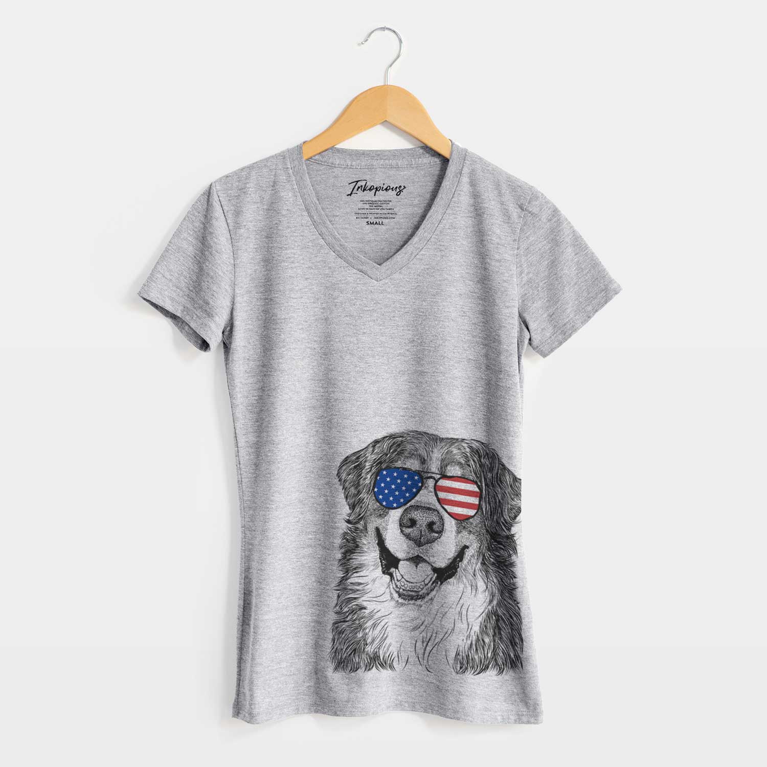 USA Eiger the Bernese Mountain Dog - Women's Perfect V-neck Shirt