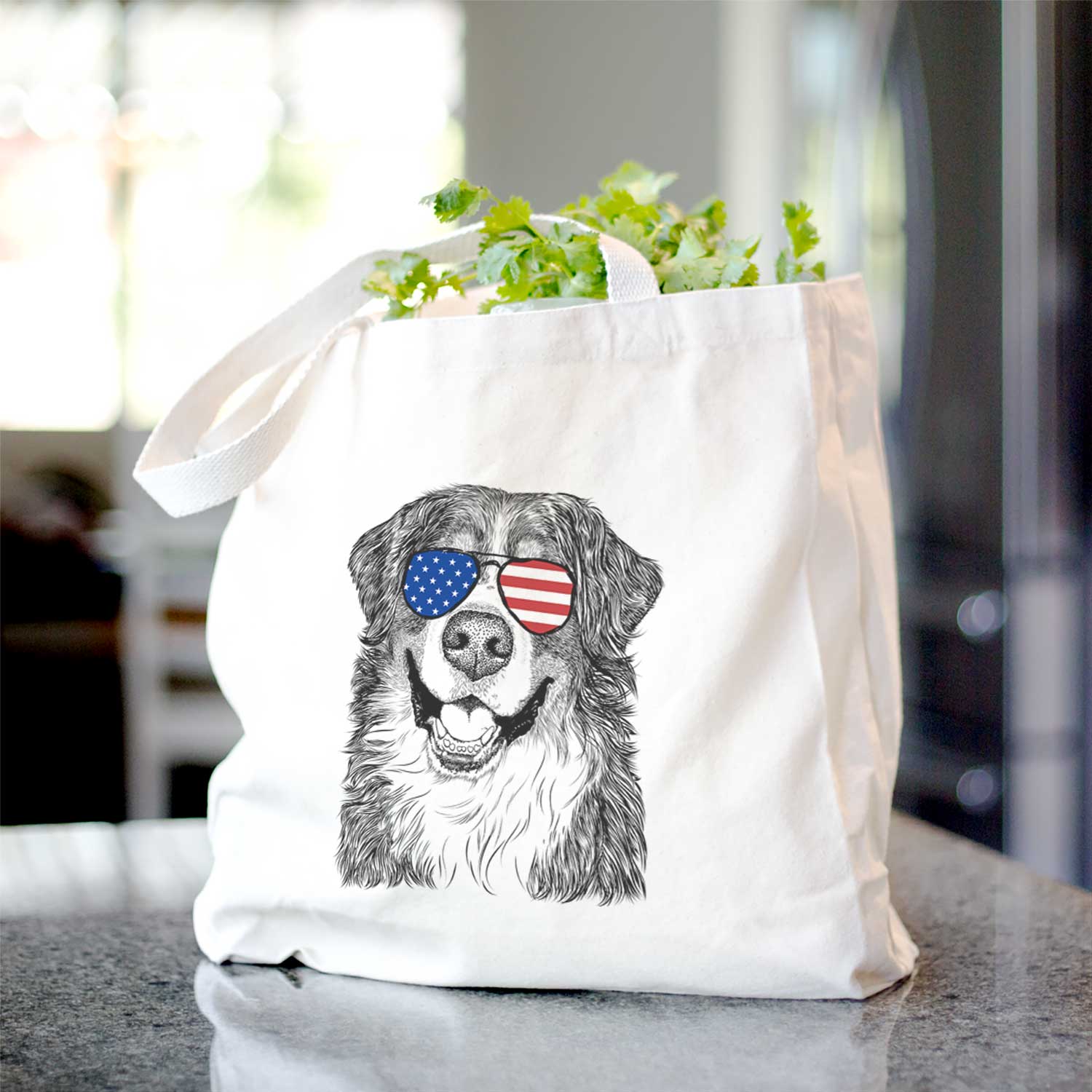 Eiger the Bernese Mountain Dog - Tote Bag