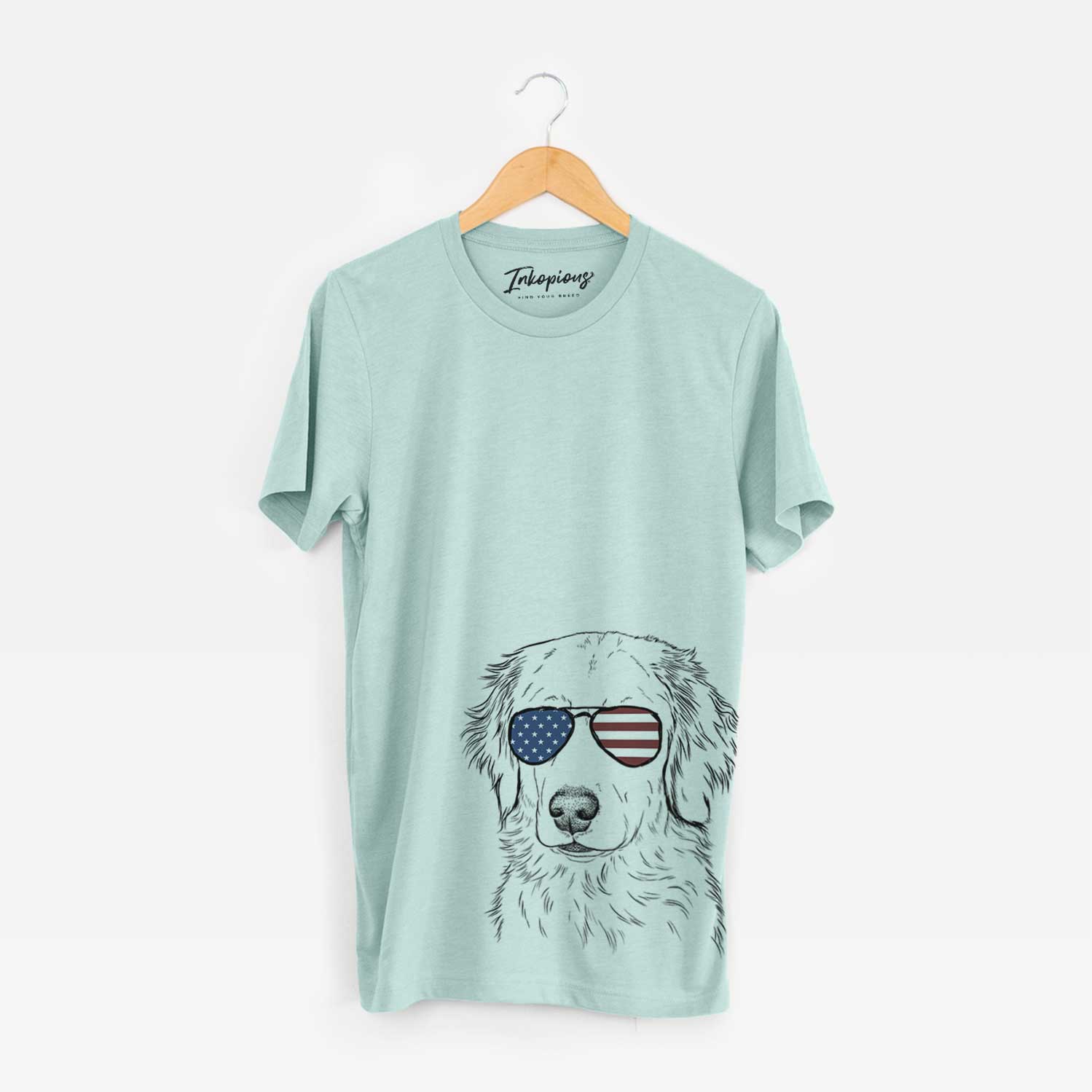 USA Eli the Golden Retriever - Unisex Crewneck