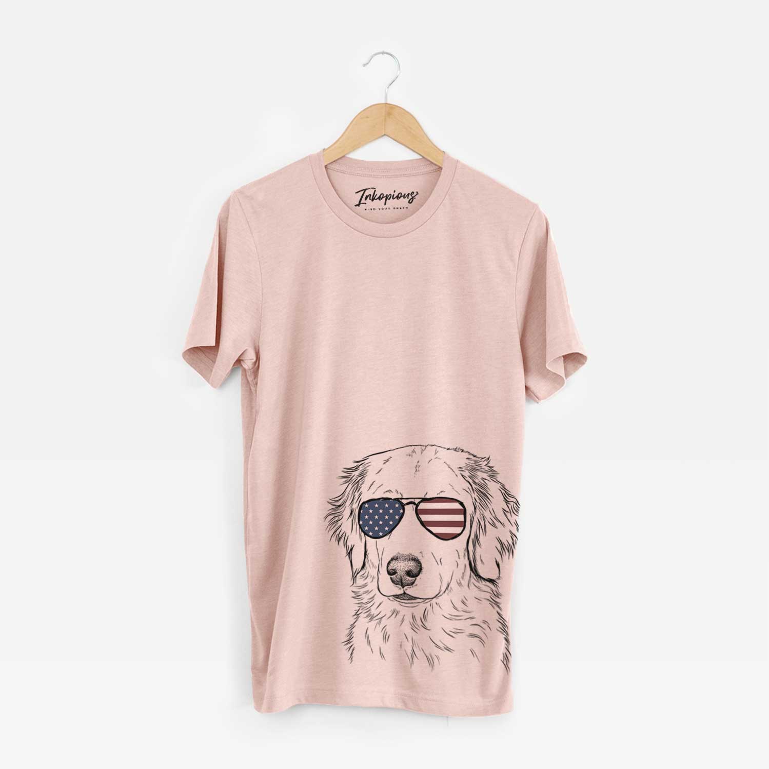 USA Eli the Golden Retriever - Unisex Crewneck