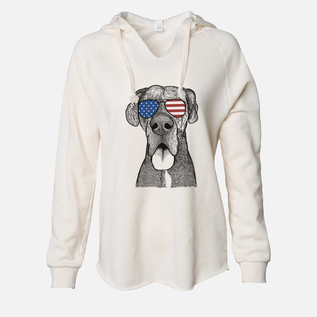 USA Eli the Great Dane - Cali Wave Hooded Sweatshirt