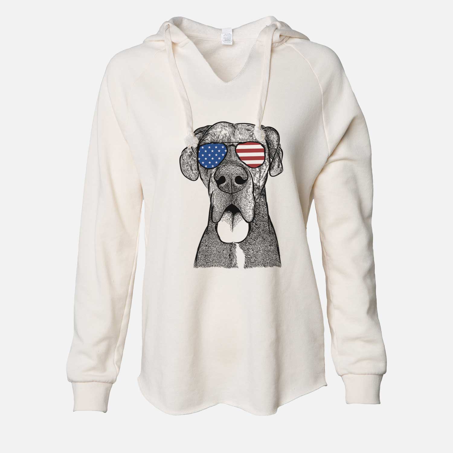 USA Eli the Great Dane - Cali Wave Hooded Sweatshirt