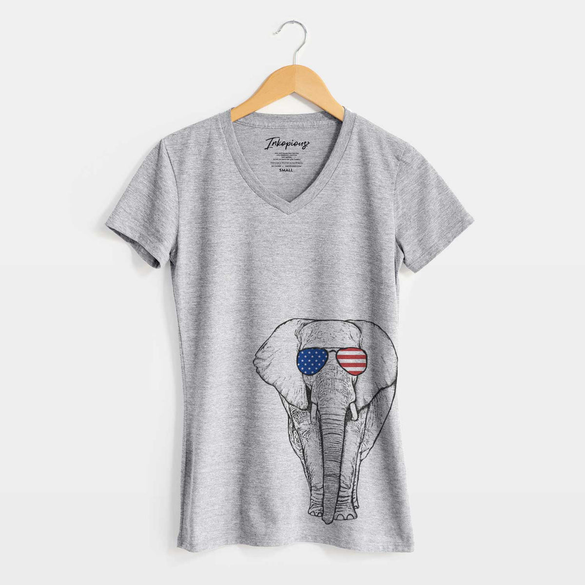 USA Ella the Elephant - Women's Perfect V-neck Shirt
