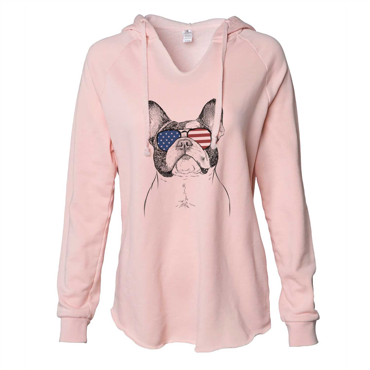 USA Ella the French Bulldog - Cali Wave Hooded Sweatshirt