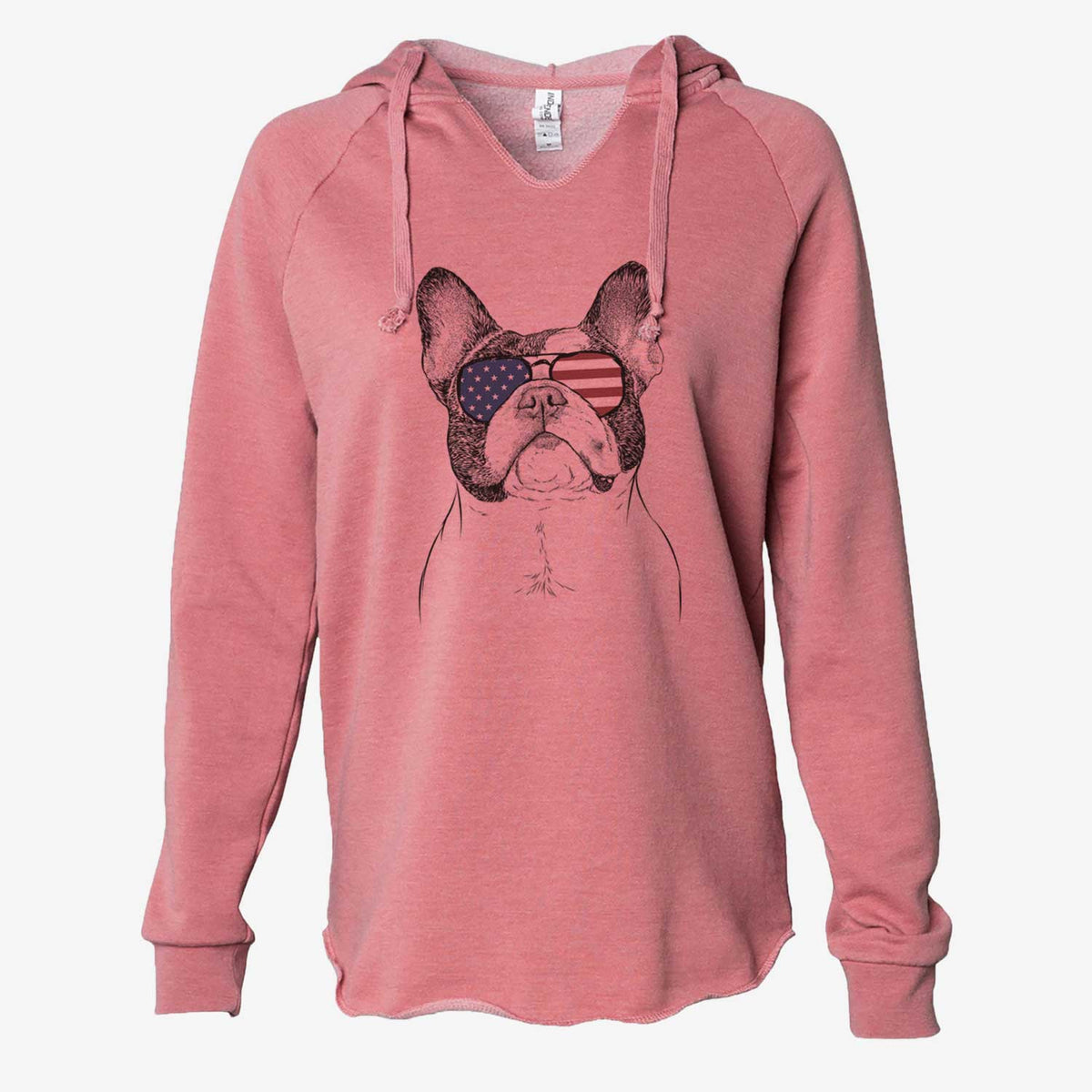 USA Ella the French Bulldog - Cali Wave Hooded Sweatshirt