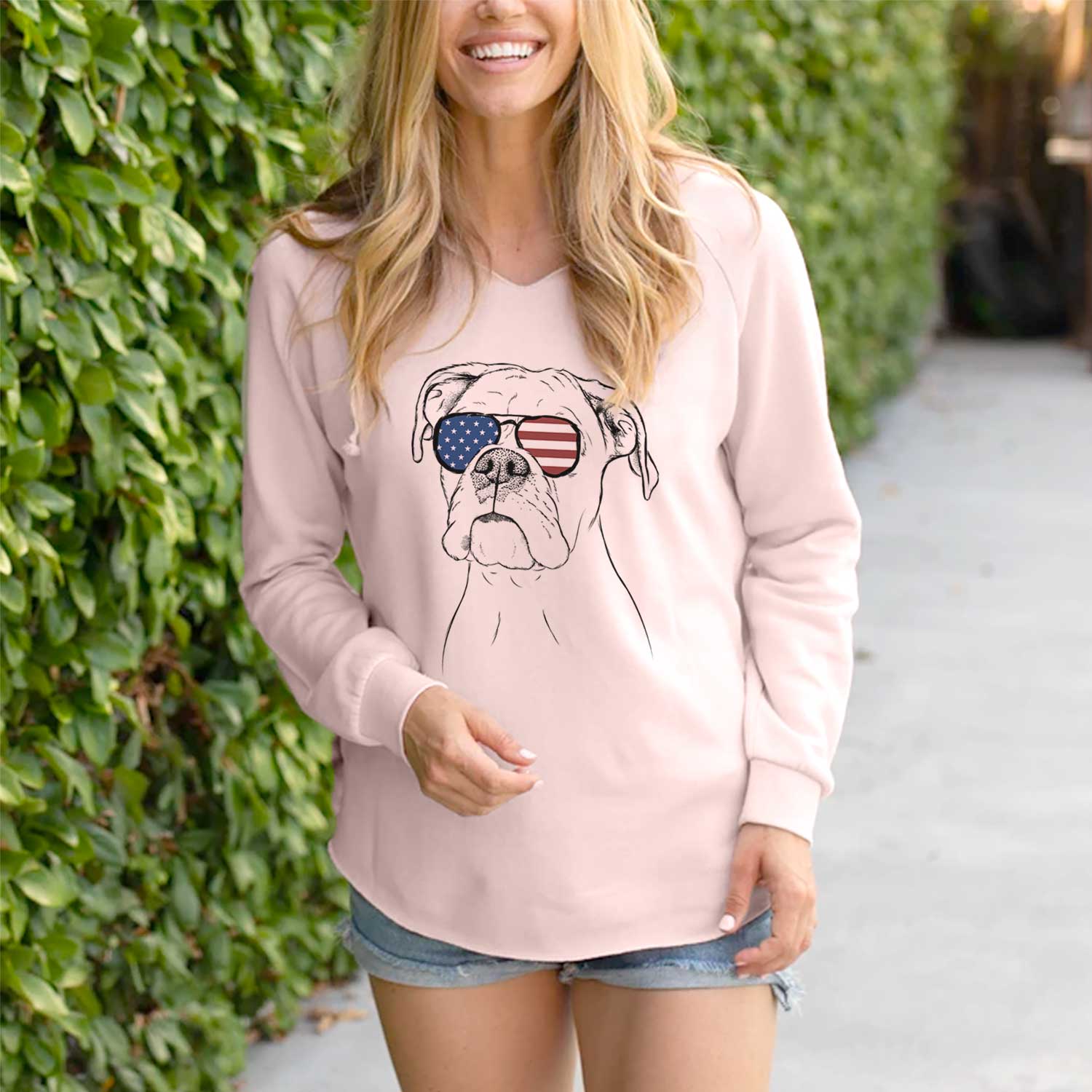 USA Ellie the Boxer - Cali Wave Hooded Sweatshirt