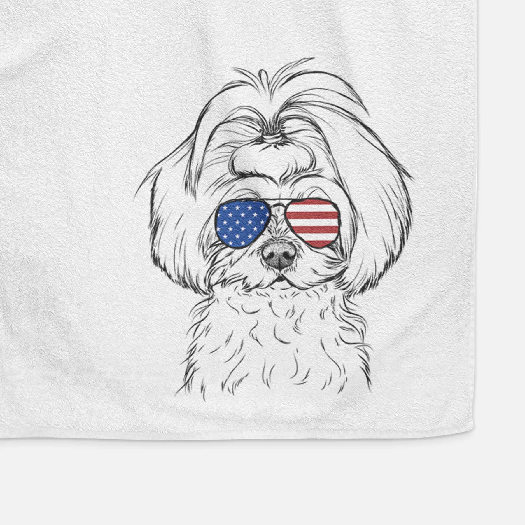 Ellie the Maltese Decorative Hand Towel