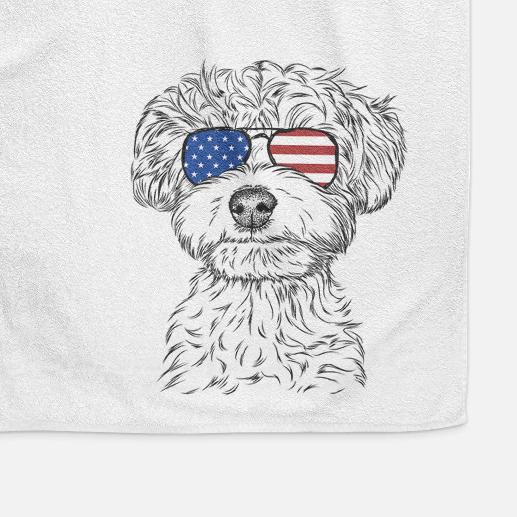 Elliott the Yorkiepoo Decorative Hand Towel