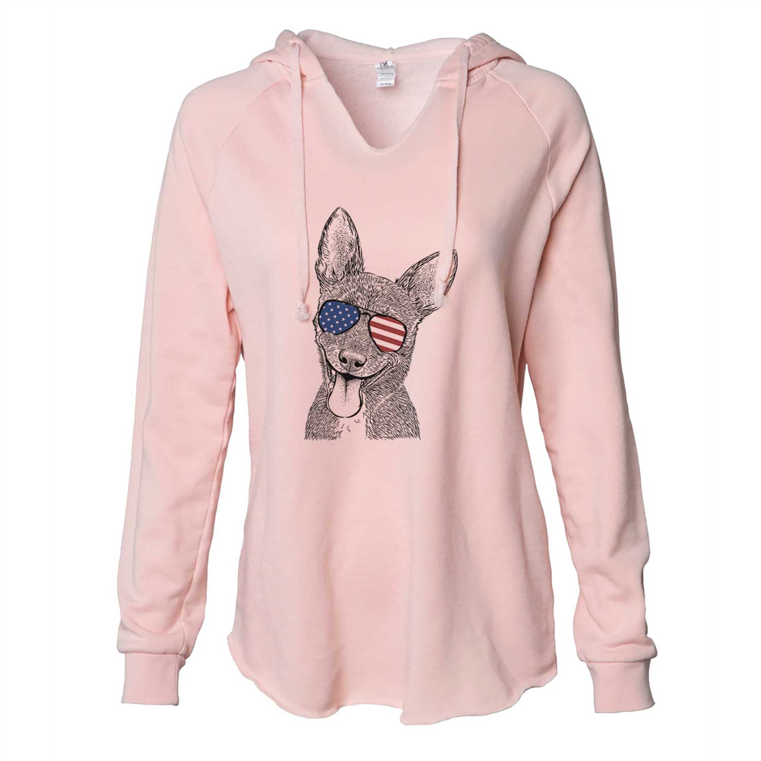 USA Elvira the Terrier Mix - Cali Wave Hooded Sweatshirt