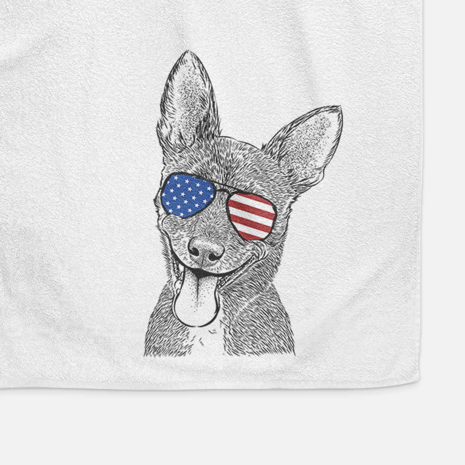 Elvira the Terrier Mix Decorative Hand Towel