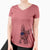 USA Elvira the Terrier Mix - Women's Perfect V-neck Shirt