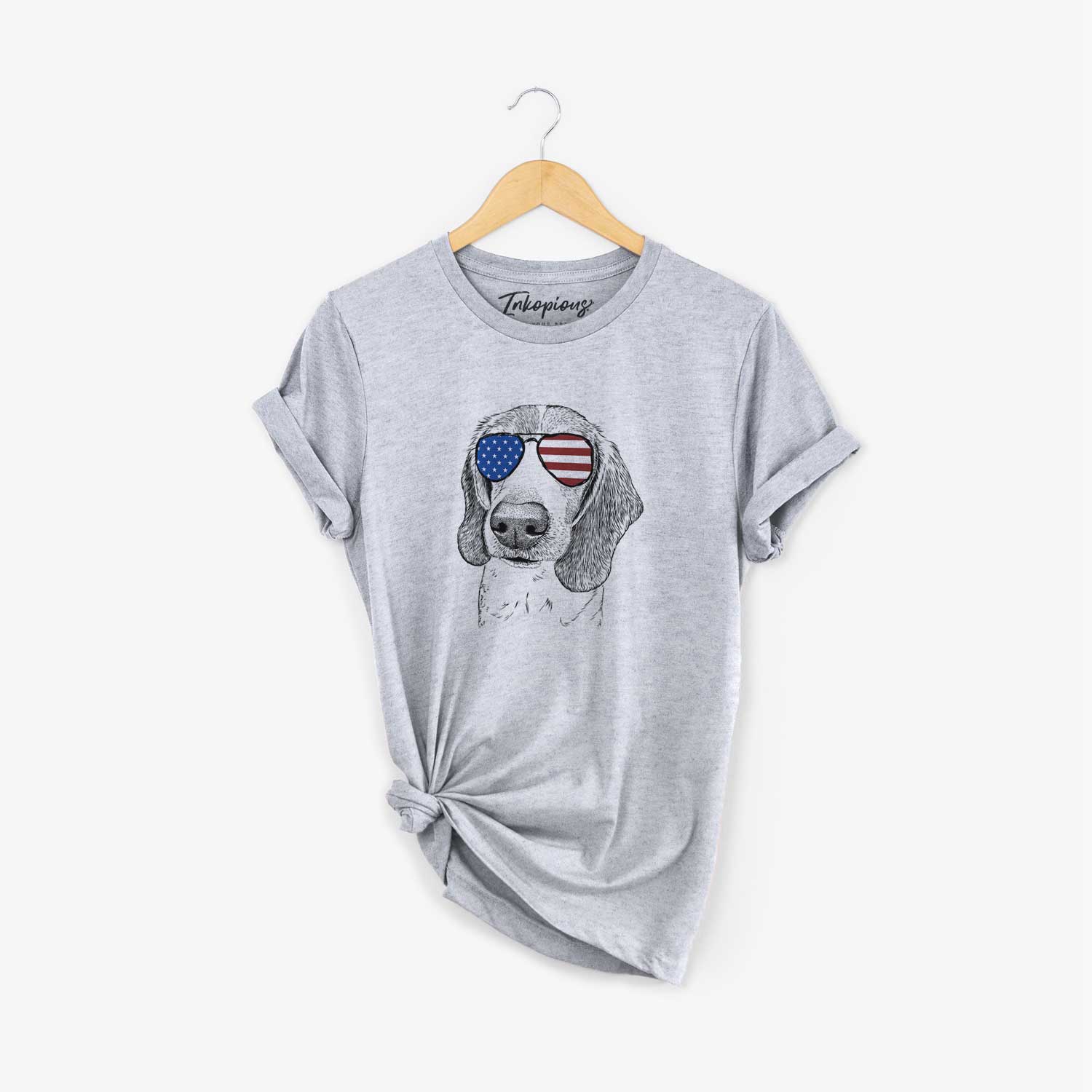 USA Elvis the Bluetick Beagle - Unisex Crewneck