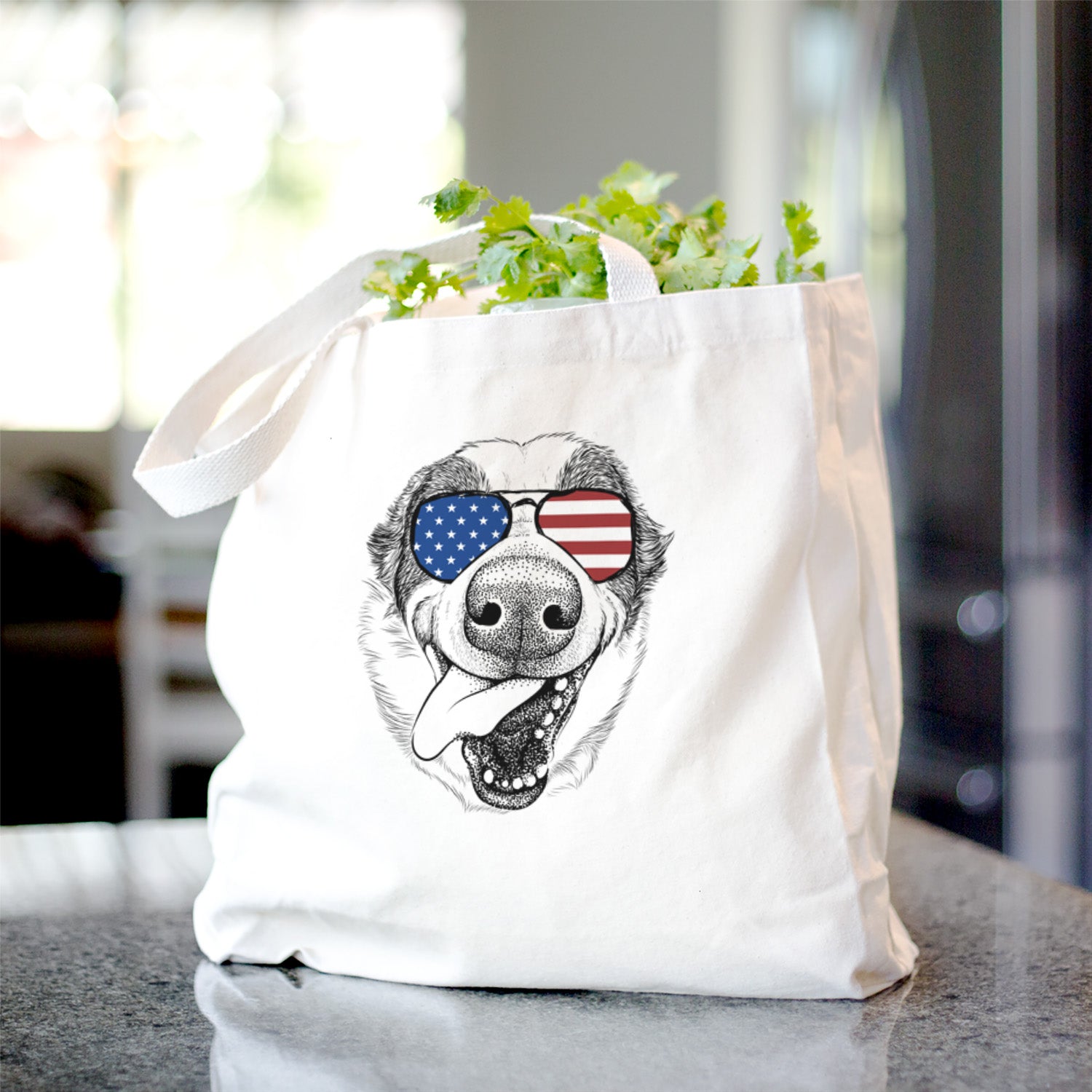 Elwood the Border Collie - Tote Bag