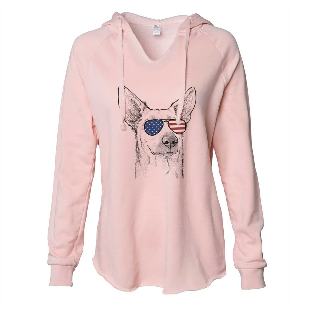 USA Ember the Shepherd Mix - Cali Wave Hooded Sweatshirt