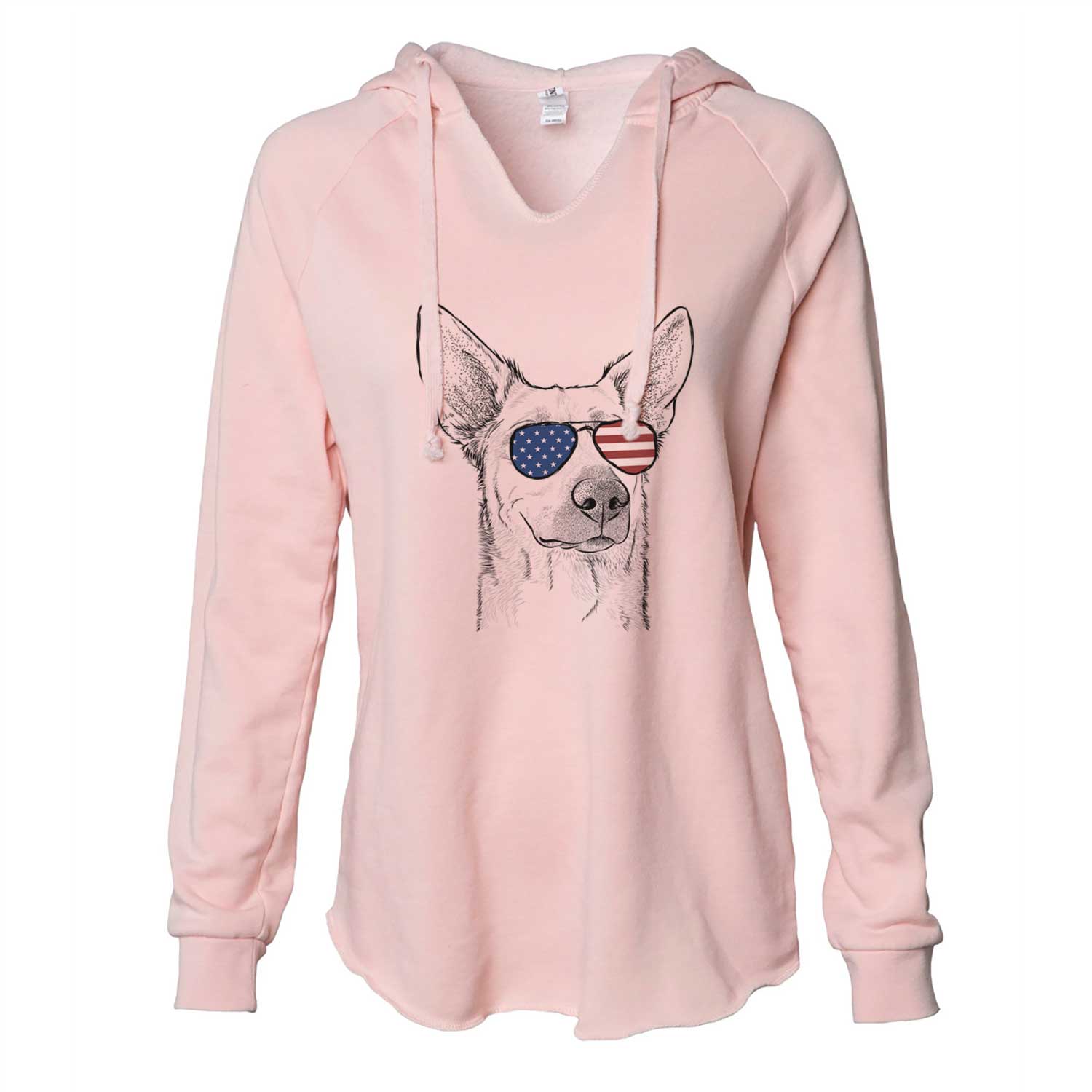 USA Ember the Shepherd Mix - Cali Wave Hooded Sweatshirt