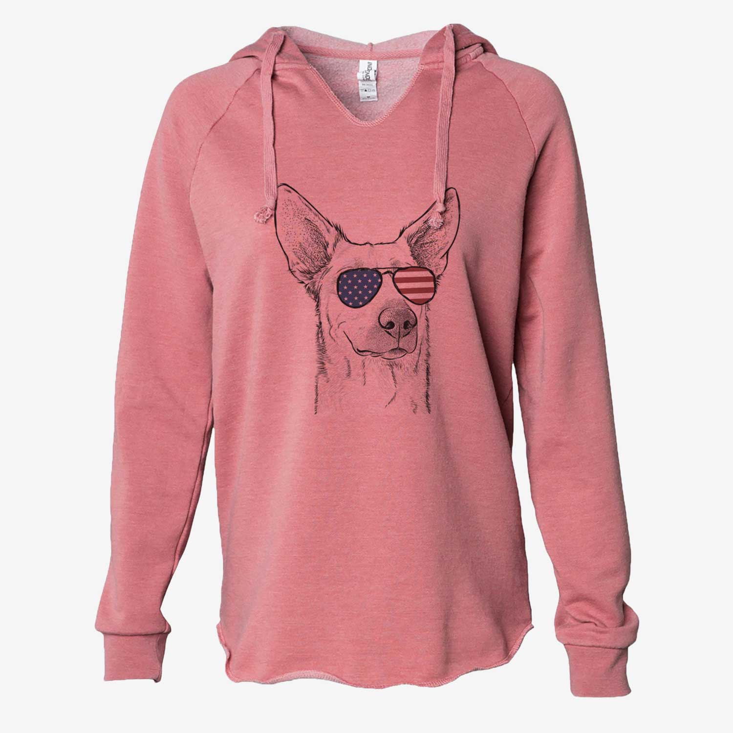 USA Ember the Shepherd Mix - Cali Wave Hooded Sweatshirt
