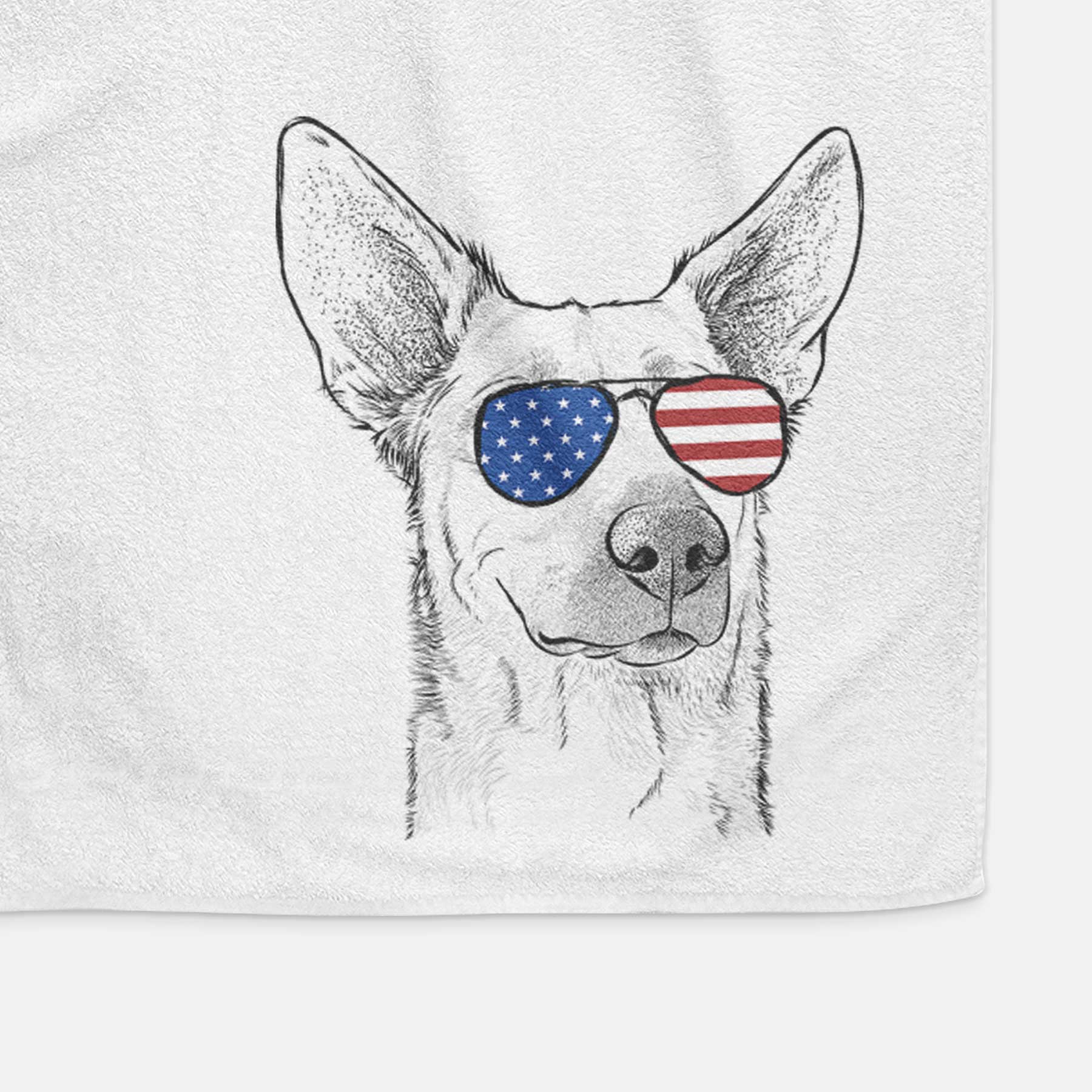 Ember the Shepherd Mix Decorative Hand Towel