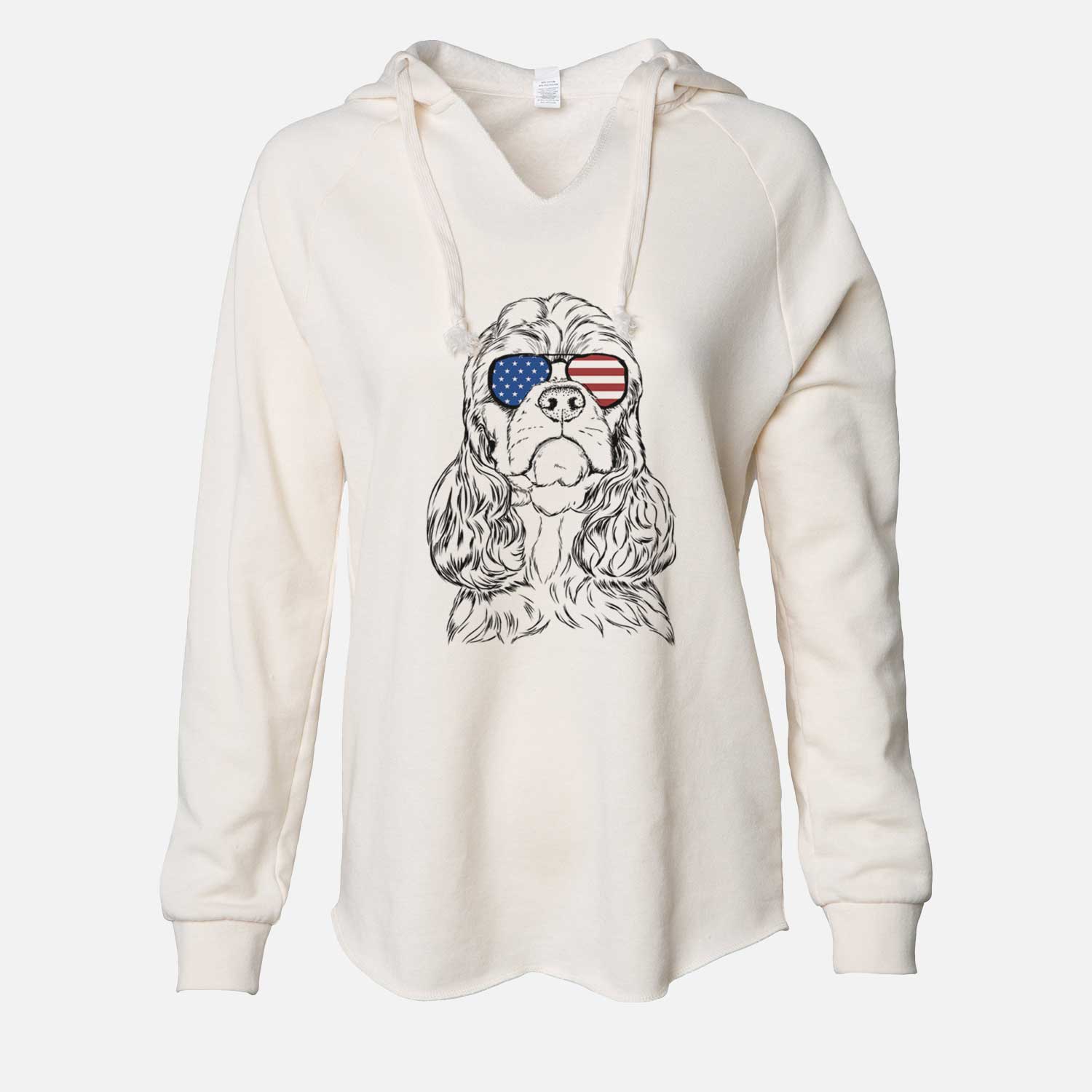 USA Emma the Cocker Spaniel - Cali Wave Hooded Sweatshirt