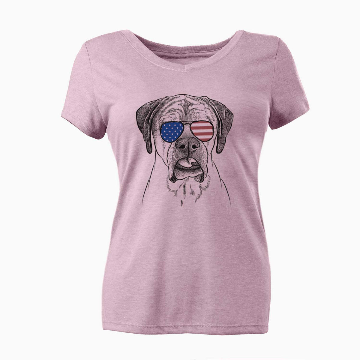 USA Emma the English Mastiff - Women's Perfect V-neck Shirt