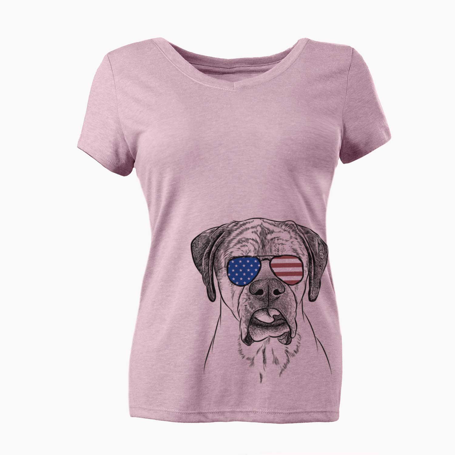 USA Emma the English Mastiff - Women's Perfect V-neck Shirt