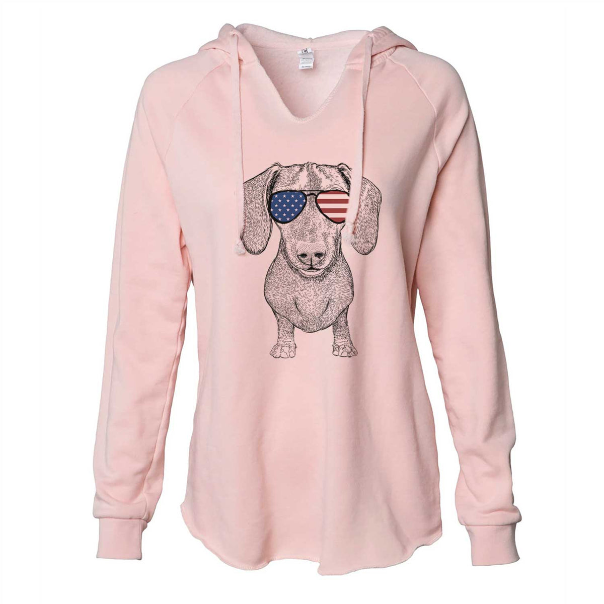 USA Ernie the Mini Dachshund - Cali Wave Hooded Sweatshirt