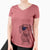 USA Ernie the Mini Dachshund - Women's Perfect V-neck Shirt