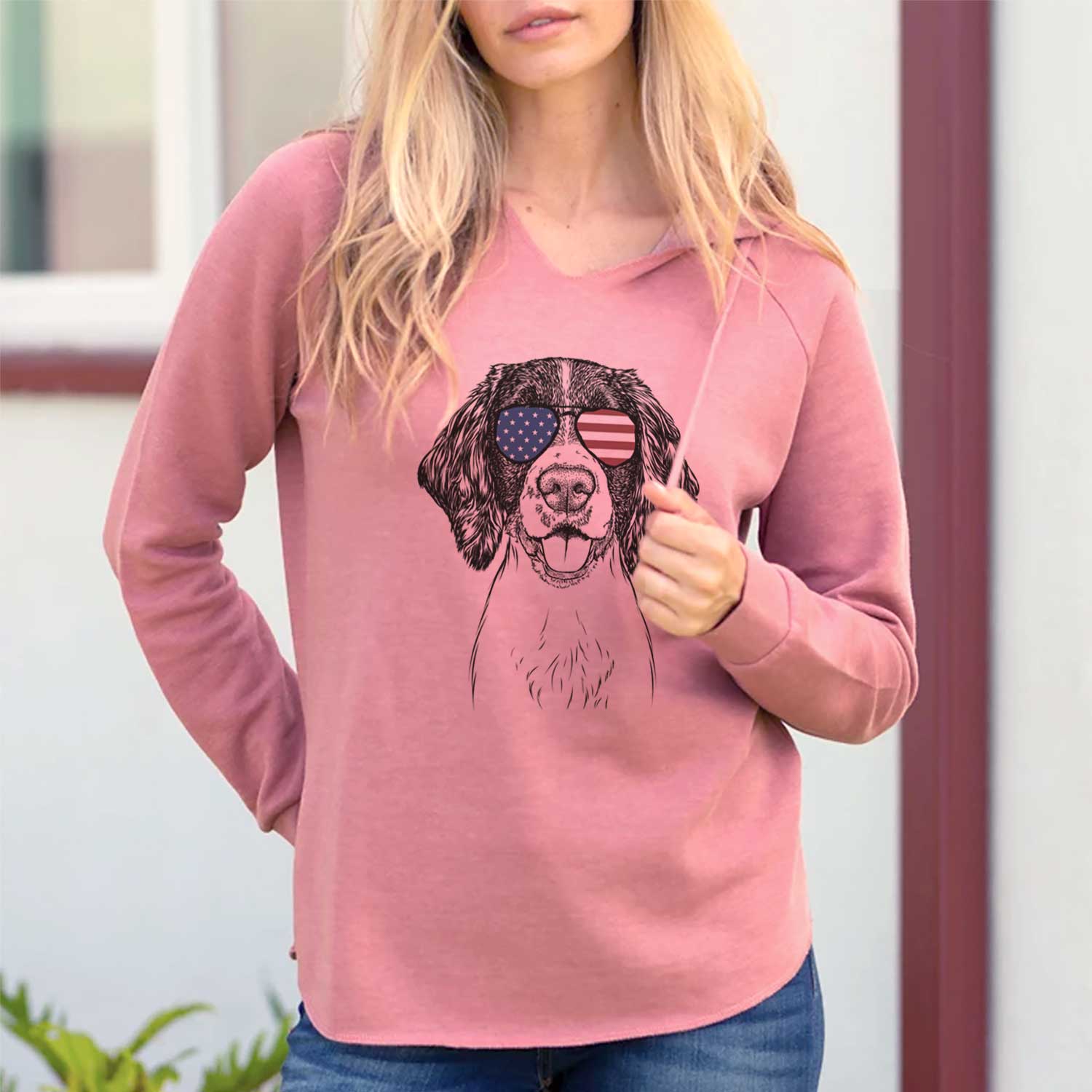 USA Ever the English Springer Spaniel - Cali Wave Hooded Sweatshirt