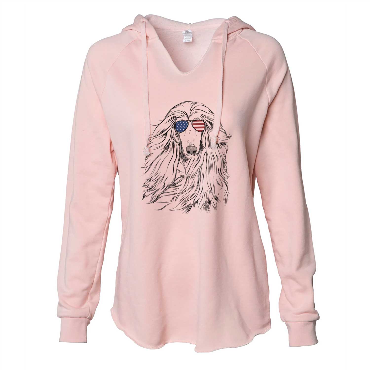 USA Fabio the Afghan Hound - Cali Wave Hooded Sweatshirt