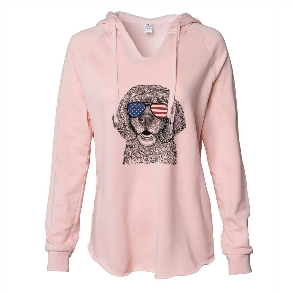 USA Fannie Mae the Cocker Spaniel - Cali Wave Hooded Sweatshirt