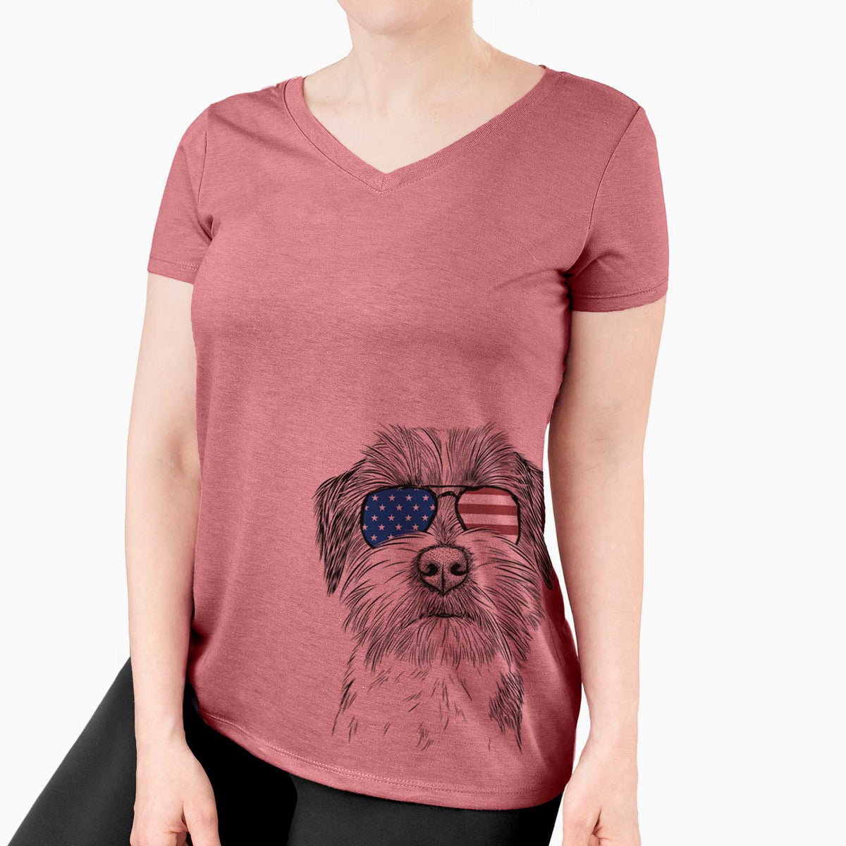 USA Feis the Parson Russell Terrier - Women's Perfect V-neck Shirt