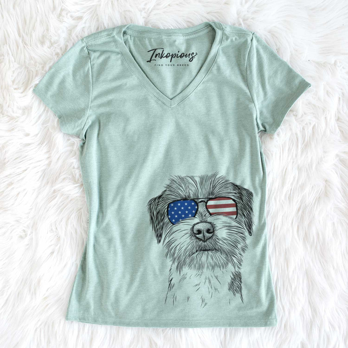 USA Feis the Parson Russell Terrier - Women's Perfect V-neck Shirt