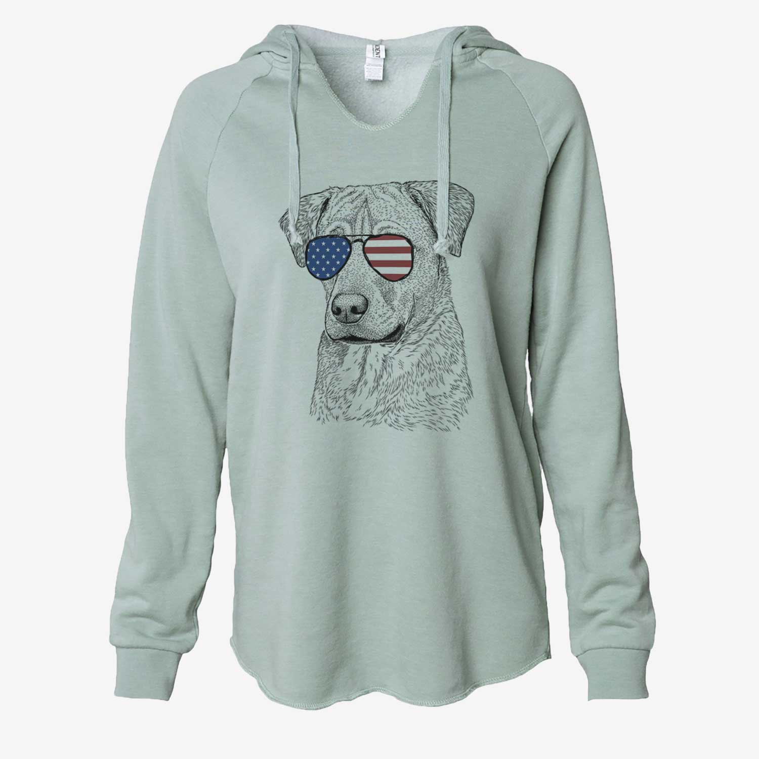USA Feta the Mixed Breed - Cali Wave Hooded Sweatshirt