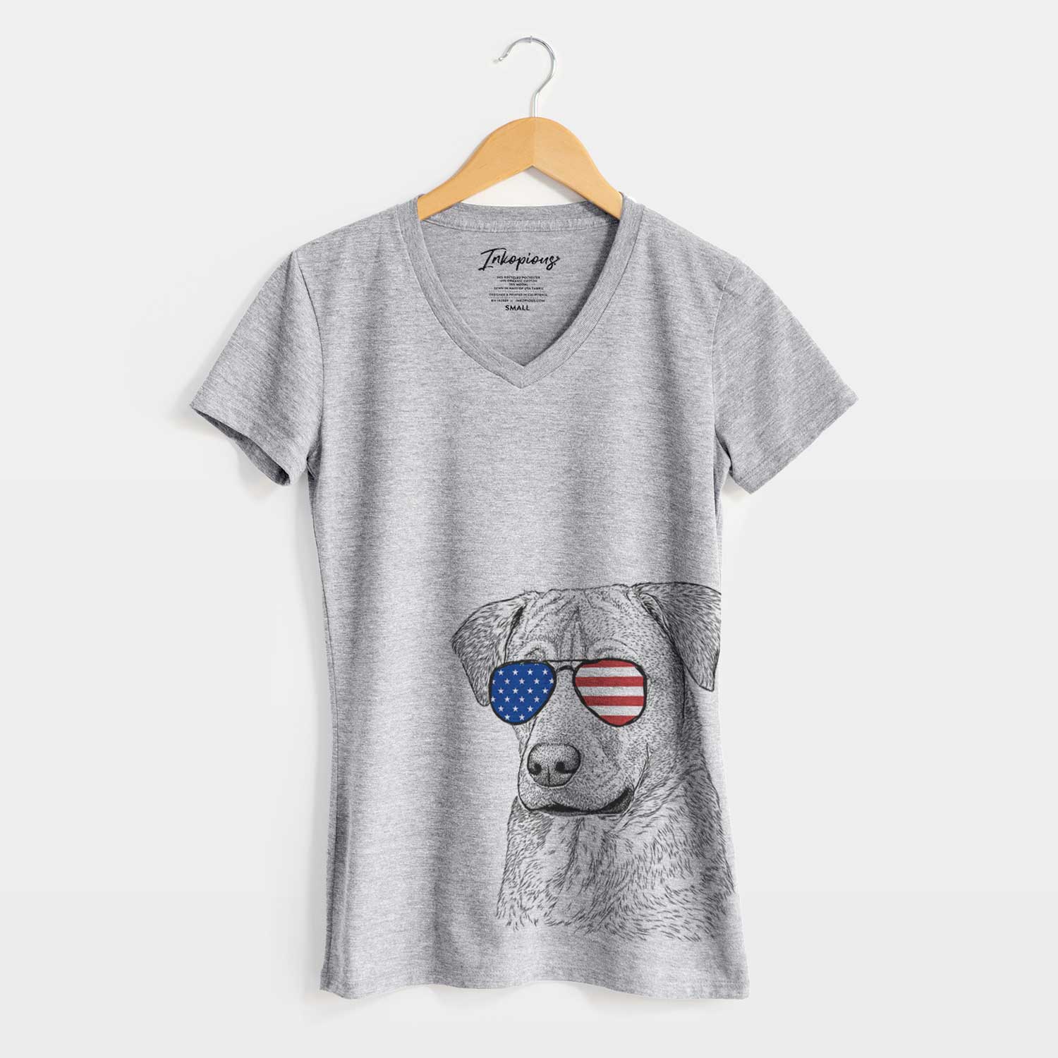 USA Feta the Mixed Breed - Women's Perfect V-neck Shirt