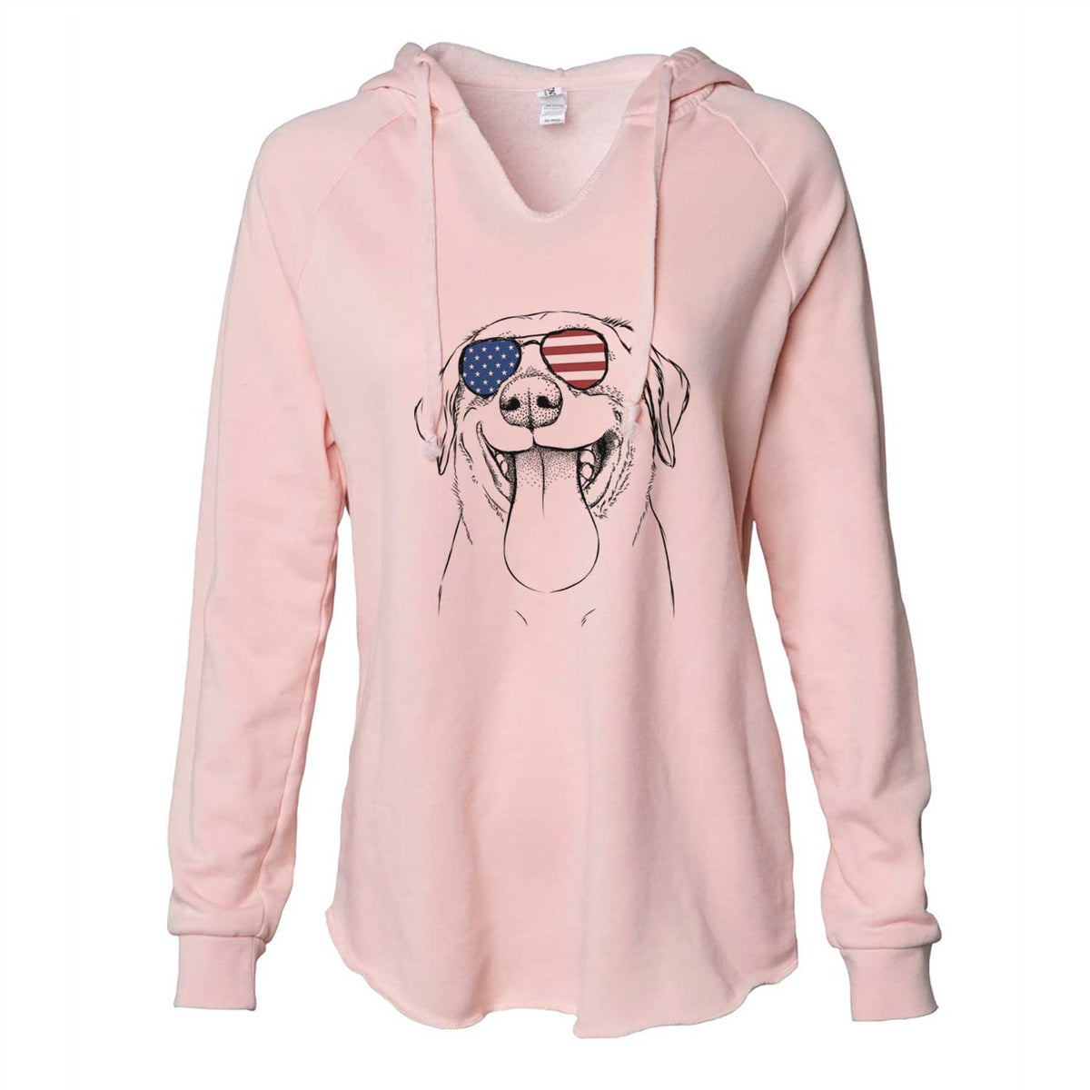 USA Fig the Labrador Retriever - Cali Wave Hooded Sweatshirt