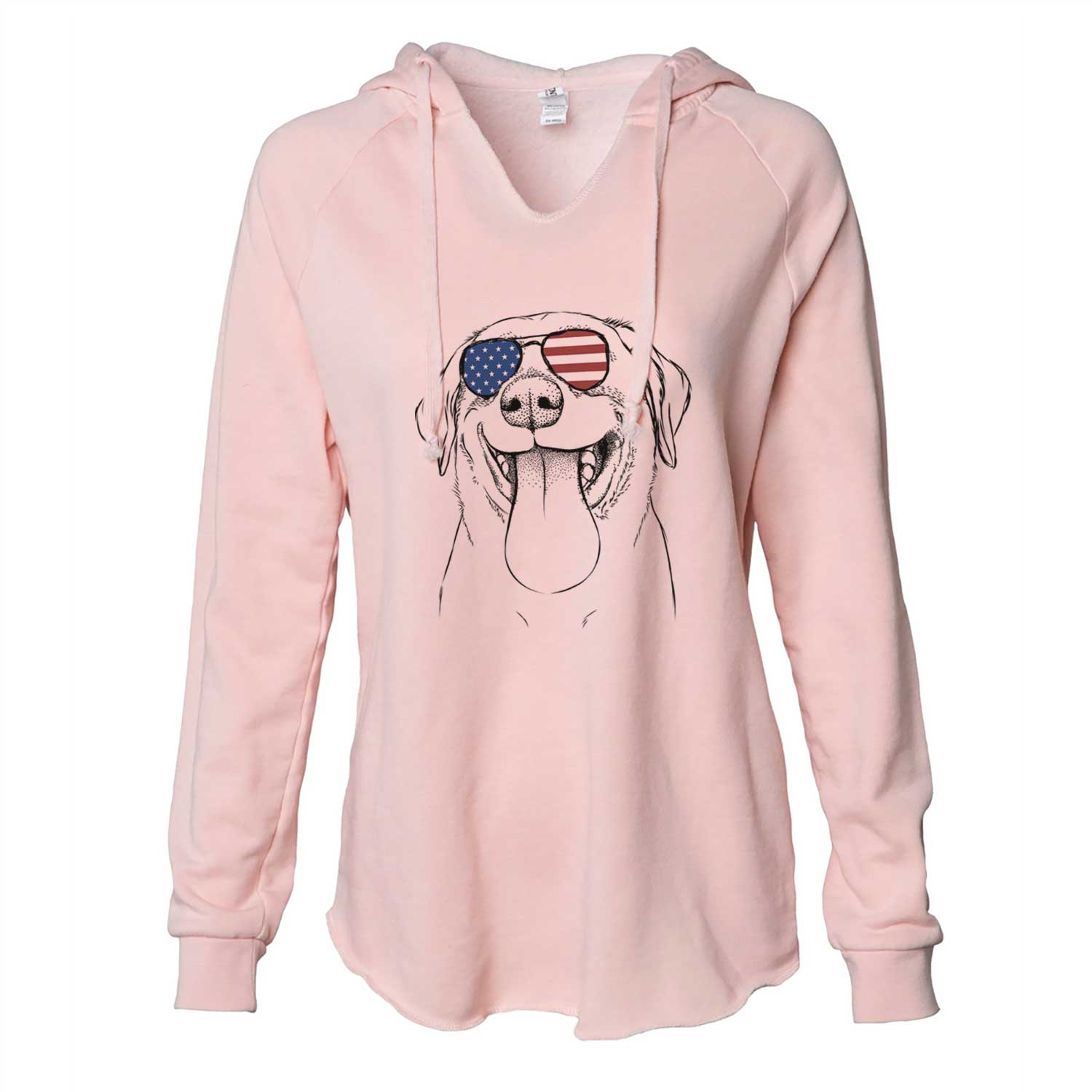 USA Fig the Labrador Retriever - Cali Wave Hooded Sweatshirt