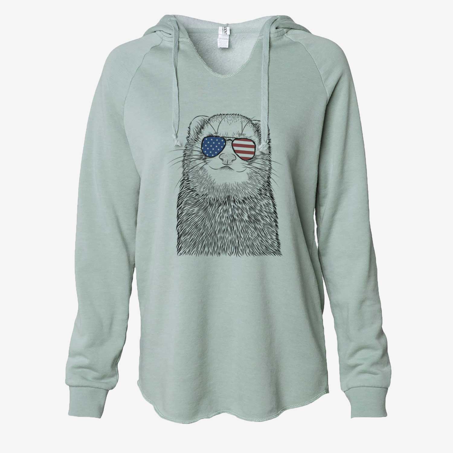 USA Fig the Ferret - Cali Wave Hooded Sweatshirt