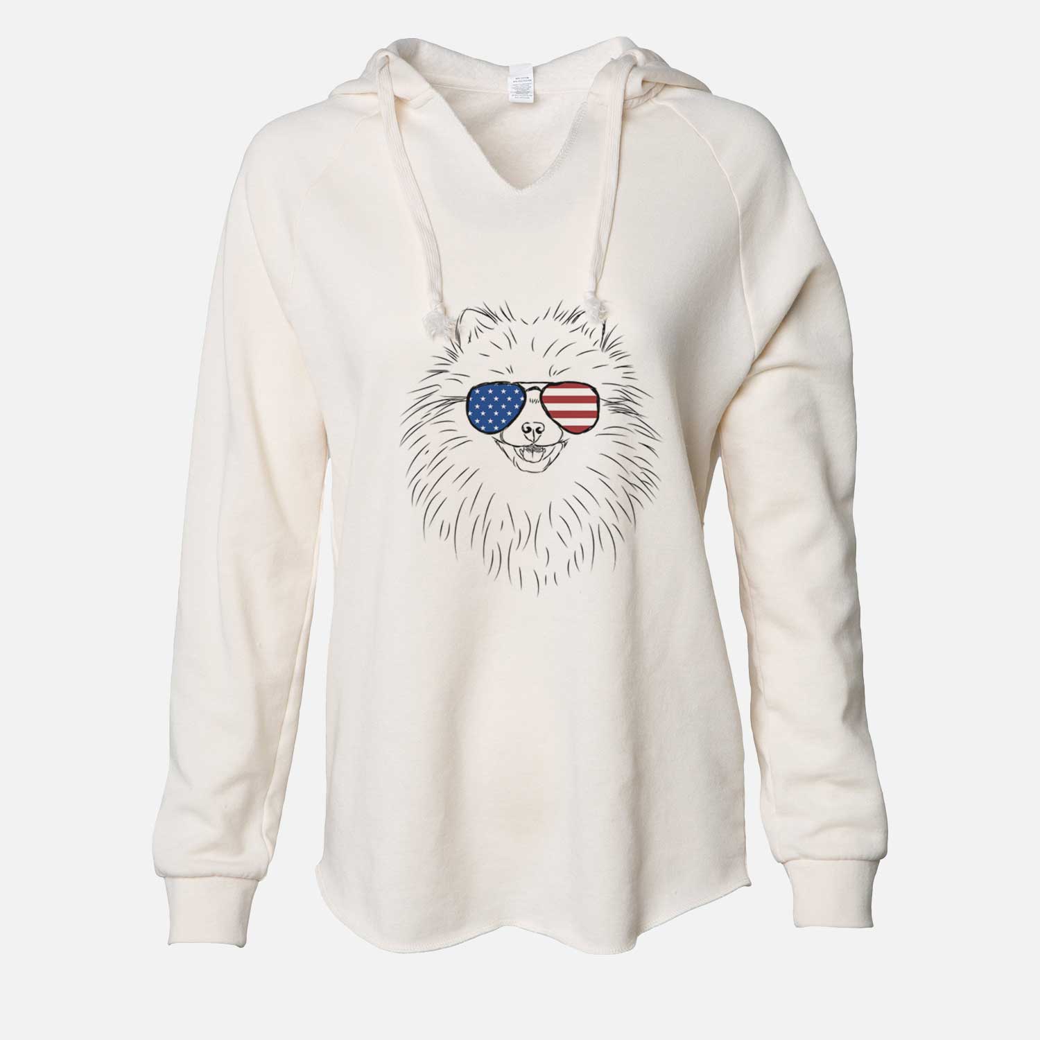 USA Finn the Pomeranian - Cali Wave Hooded Sweatshirt