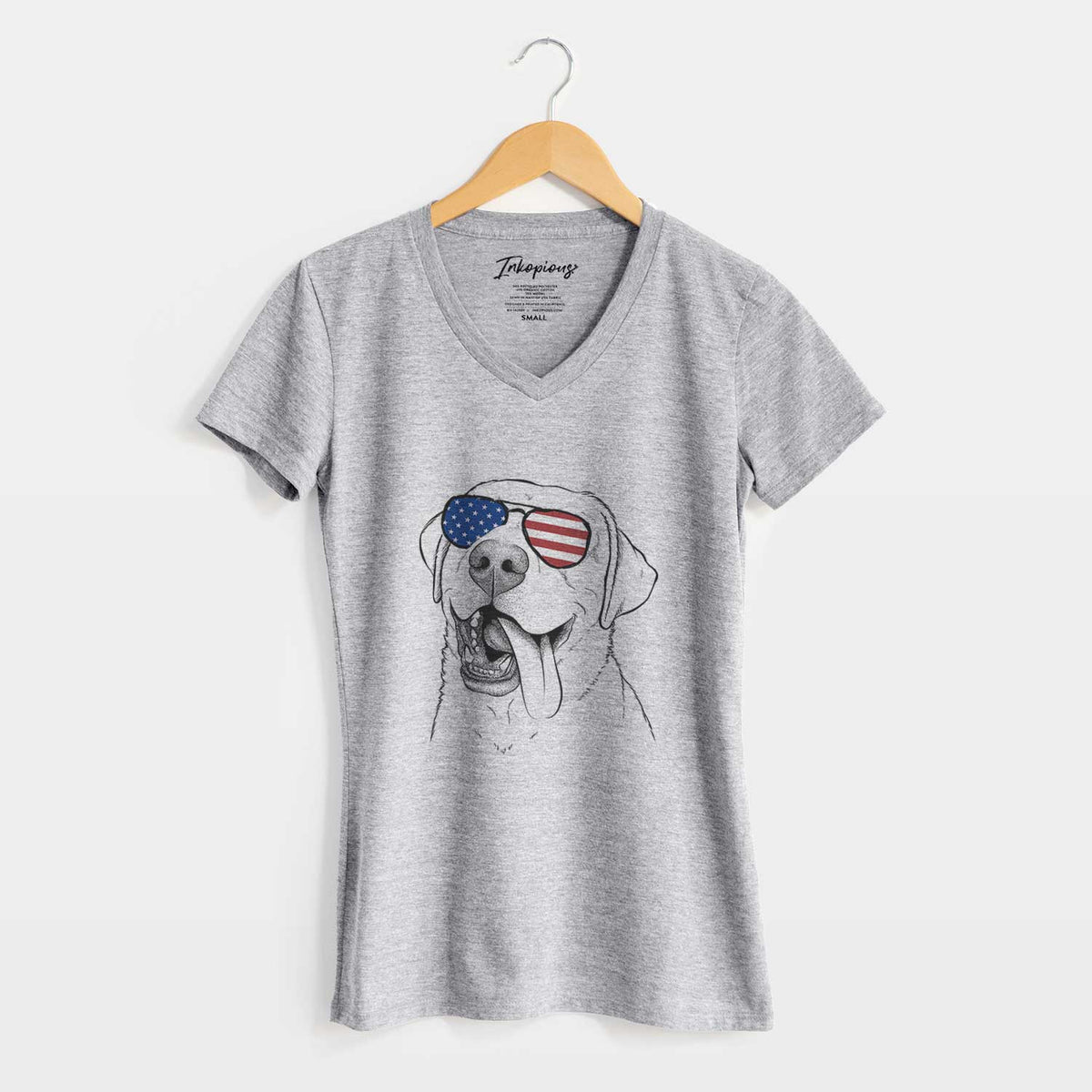 USA Finn the Labrador Retriever - Women&#39;s Perfect V-neck Shirt