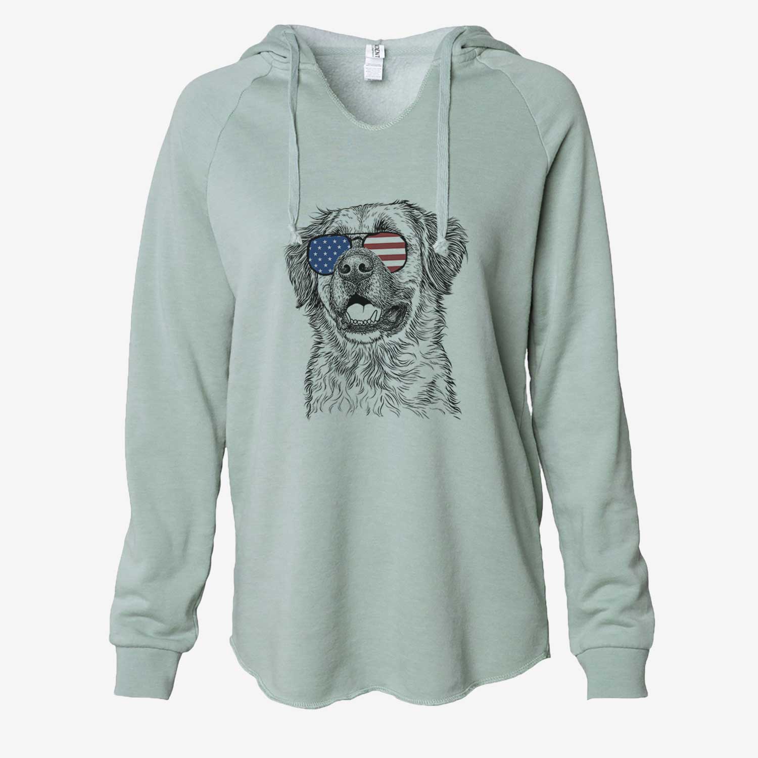 USA Finn the Mixed Breed - Cali Wave Hooded Sweatshirt