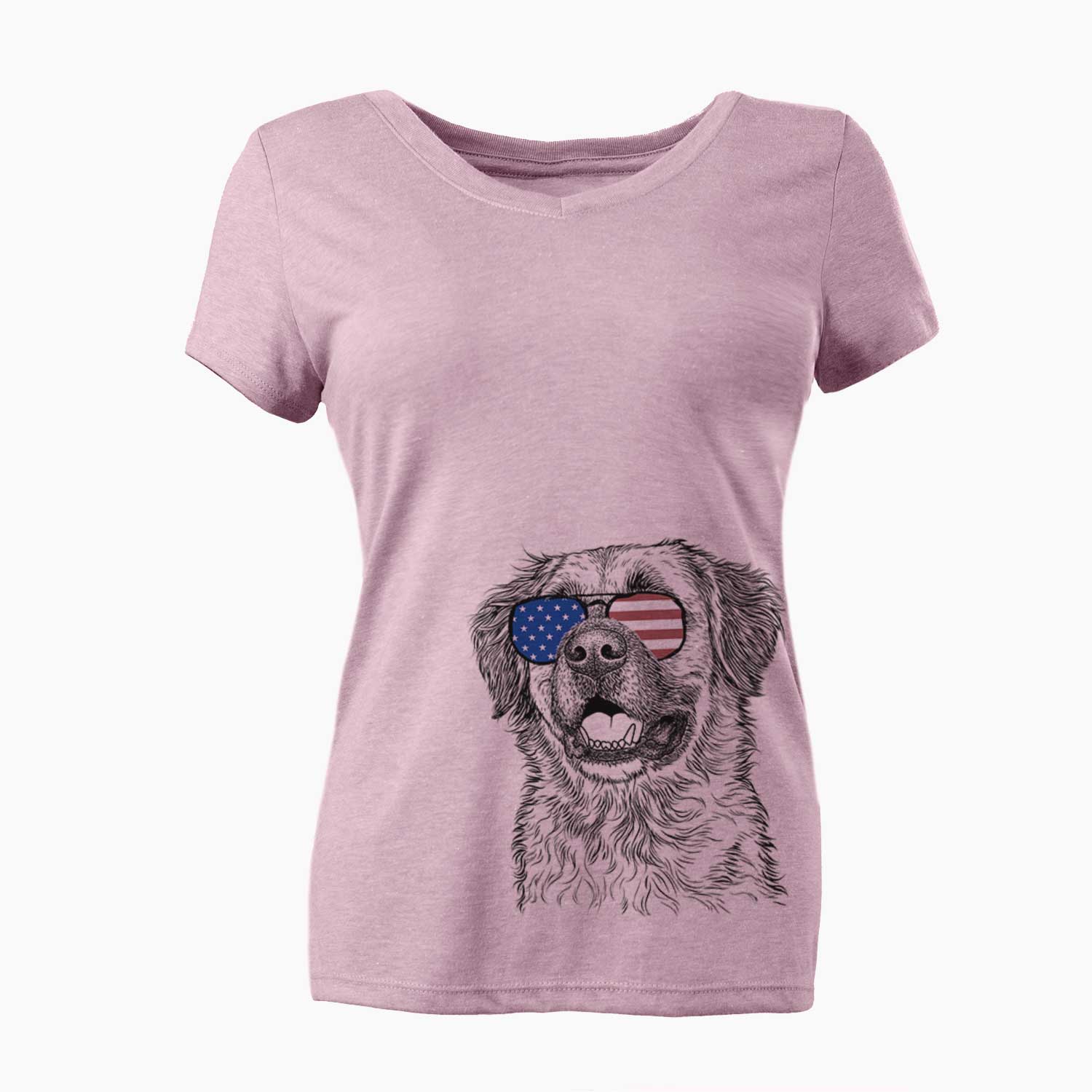 USA Finn the Mixed Breed - Women's Perfect V-neck Shirt