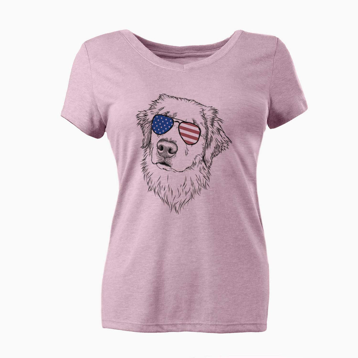 USA Fiona the Golden Retriever - Women's Perfect V-neck Shirt