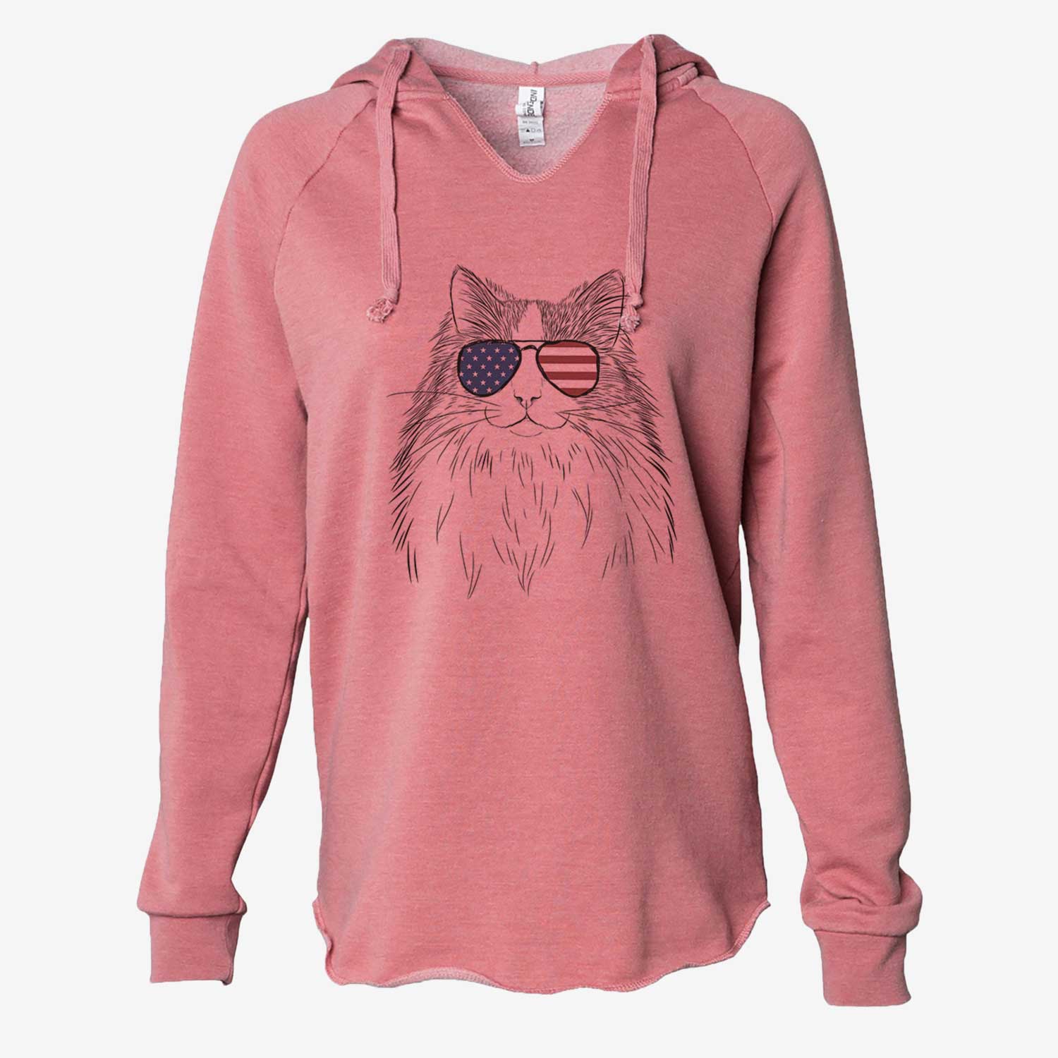 USA Fiona the Ragdoll Cat - Cali Wave Hooded Sweatshirt