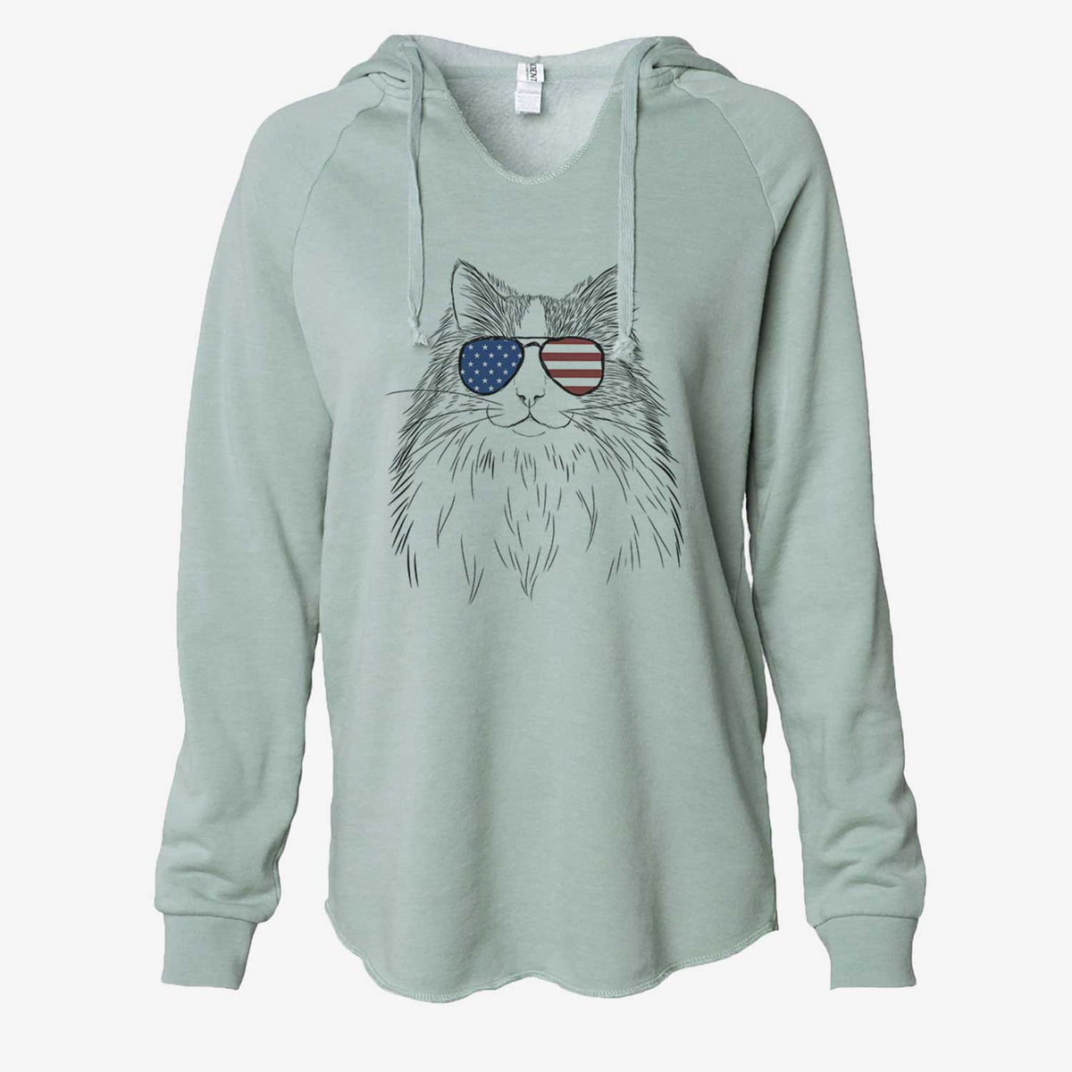 USA Fiona the Ragdoll Cat - Cali Wave Hooded Sweatshirt