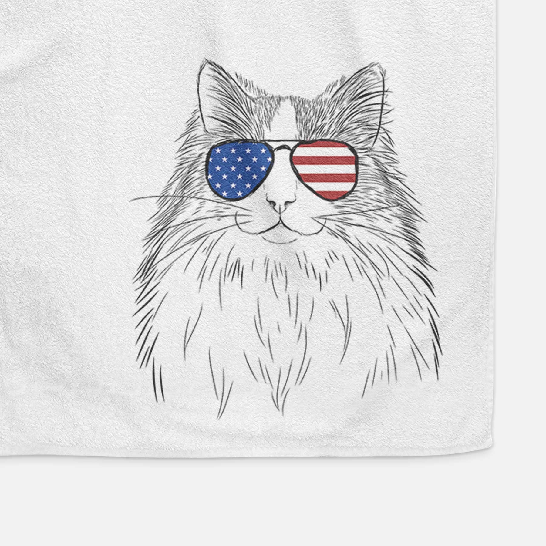 Fiona the Ragdoll Cat Decorative Hand Towel