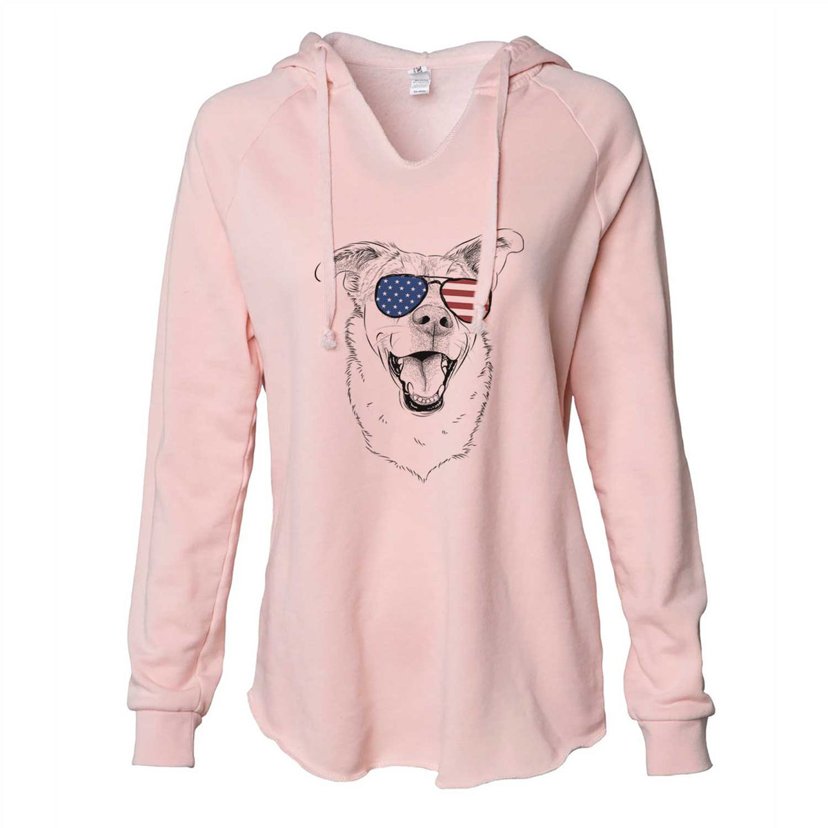 USA Fira the Saint Bernard Husky Mix - Cali Wave Hooded Sweatshirt