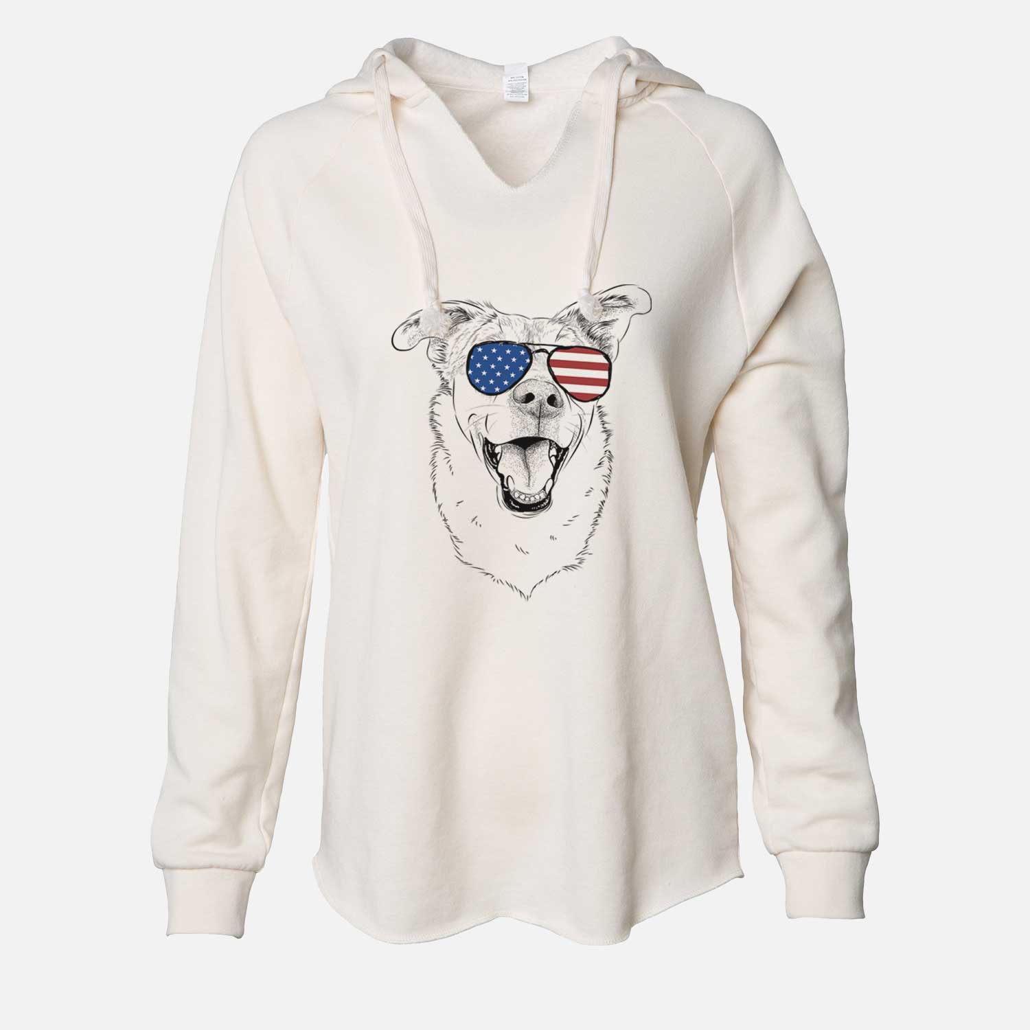 USA Fira the Saint Bernard Husky Mix - Cali Wave Hooded Sweatshirt