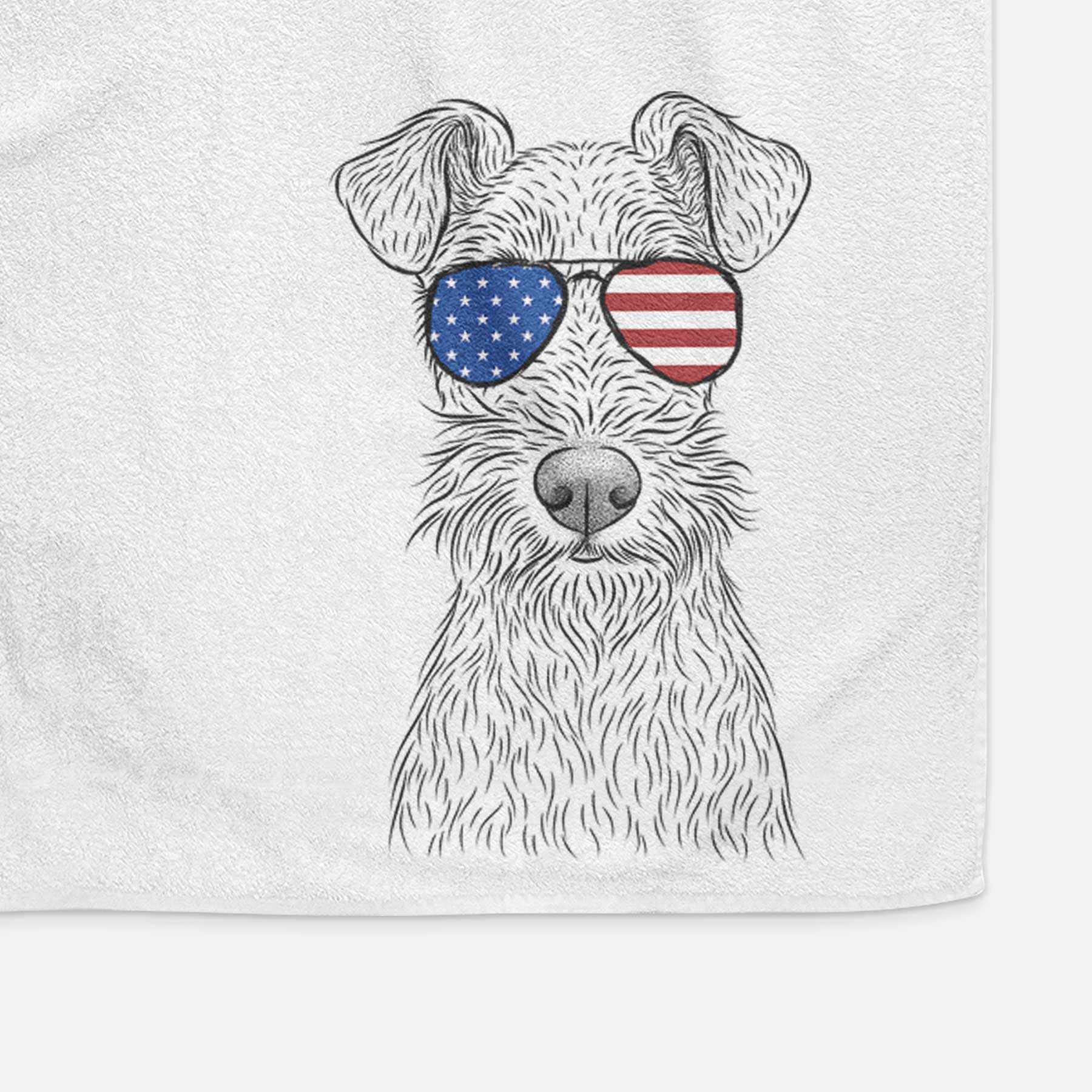 Fitz the Wire Fox Terrier Decorative Hand Towel