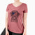 USA Fletcher the Wirehaired Pointing Griffon - Women's Perfect V-neck Shirt