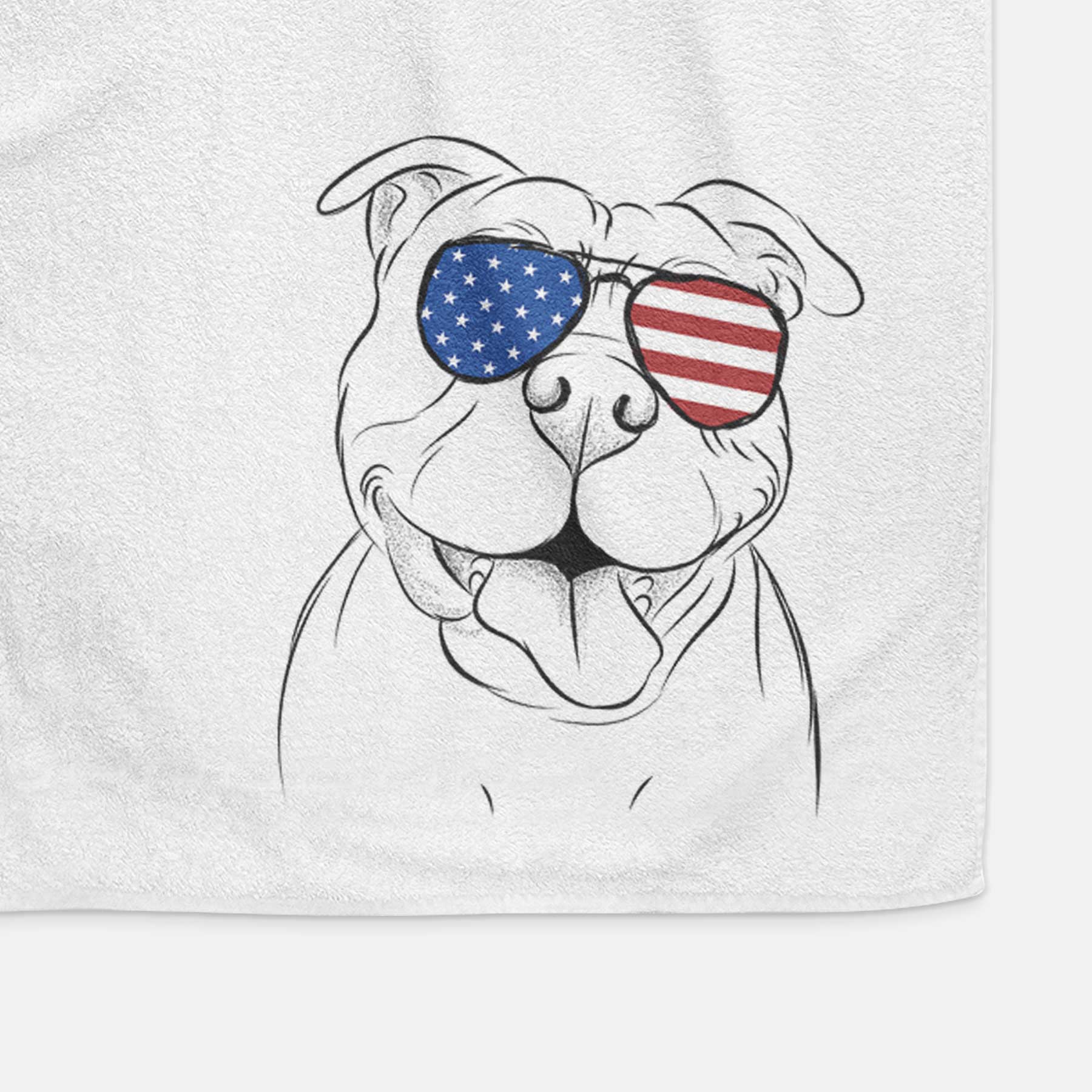 Floki the American Bully Decorative Hand Towel