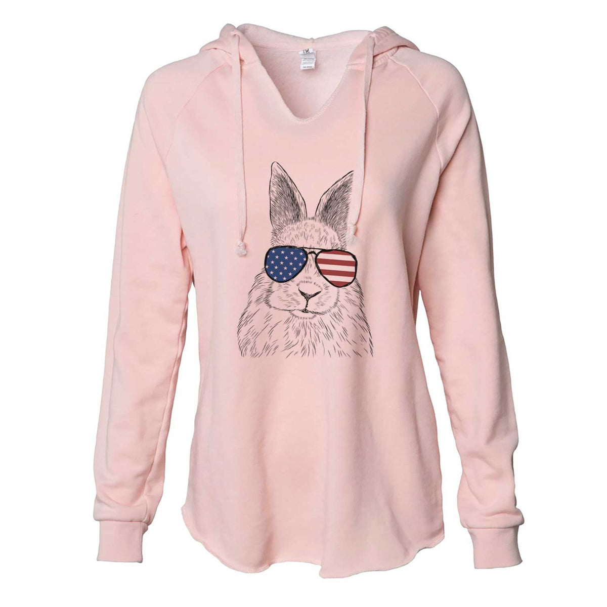 USA Flower the Rex Rabbit - Cali Wave Hooded Sweatshirt